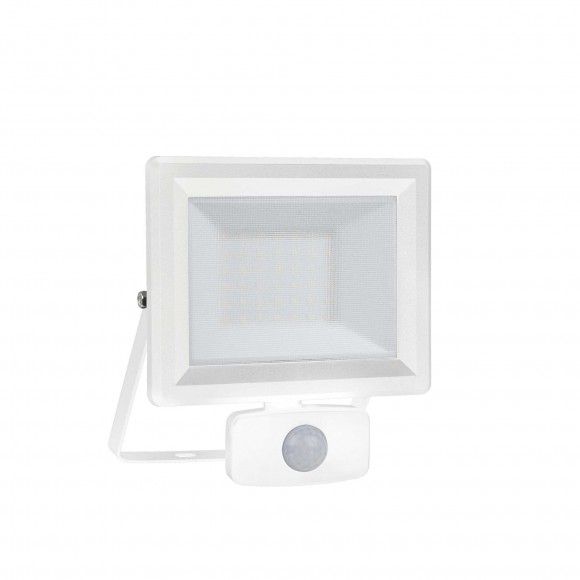 Ideal Lux 251028 LED Außen-Leuchte mit Bewegungssensor Flood 1x30w | 2700lm | 4000k | IP65 - weiß