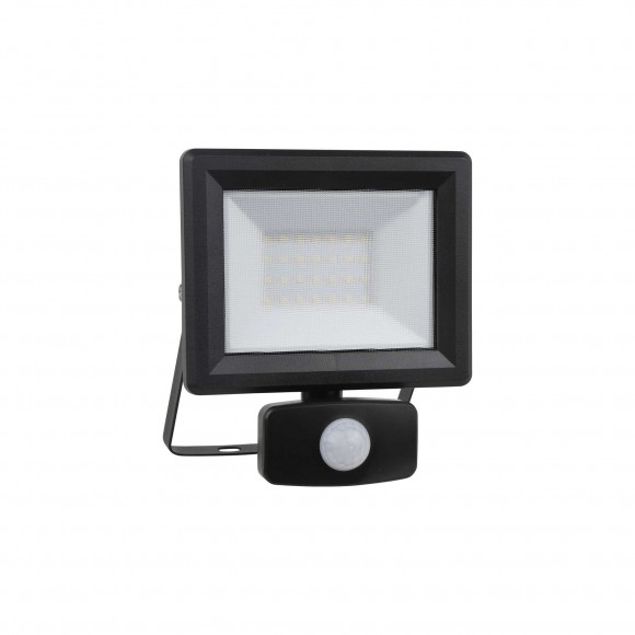 Ideal Lux 269092 LED Außen Reflektor mit Bewegungssensor Flood 1x20W | 1850lm | 4000k | IP65 - schwarz