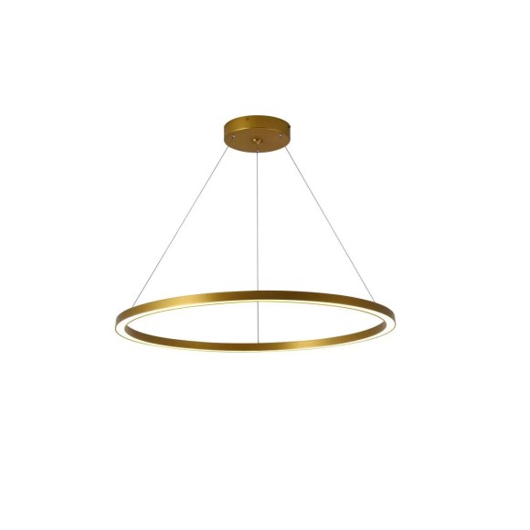 Immax 07159-G80 LED Pendelleuchte Neo Fino 1x60W | 4200lm | 2700-6500K - Dimmbar, Fernbedienung, Smart, Gold