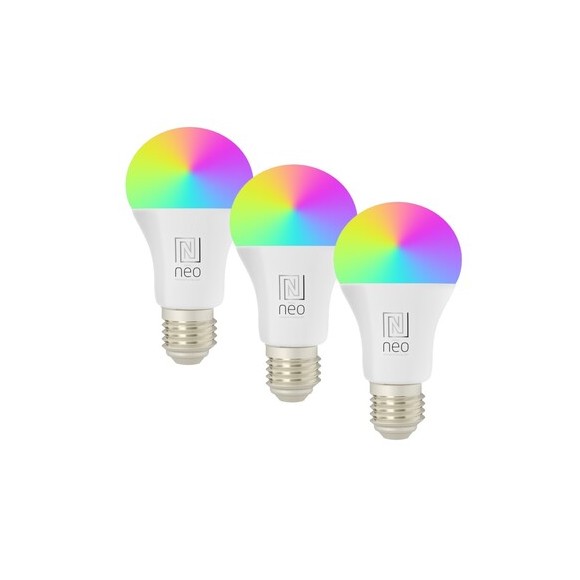 Immax 07733C Smart LED Lampe Smart 1x11W | E27 | 1055lm | 2700-6500K | RGB - 3er-Set, dimmbar, WLAN, Tuya, weiß