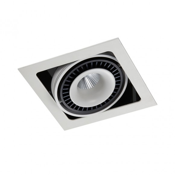 Italux GL7116-1/18W WH + BL LED Spotleuchte Alesso 1x18 | 1340lm | 3000K - weiß-schwarz
