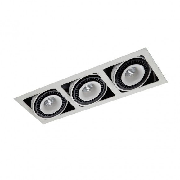 Italux GL7116-3/54W WH + BL LED Deckenleuchte Spotleuchte Alesso 3x18W | 4100L | 3000K - weiß-schwarz