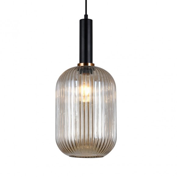 Italux PND-5588-1L-BK+AMB Antiola | 40W E27