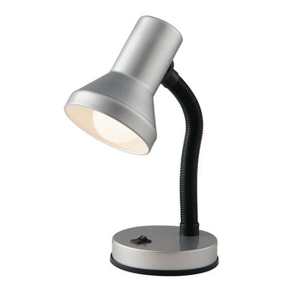 Luce Ambiente Design LDT032-SILVER Tischlampe | 1×60W E27 | mit Schalter