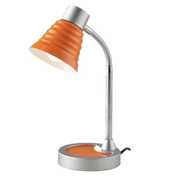 Luce Ambiente Design LDT055LEO-ARANCIO Tischlampe LEO E14 | mit Schalter