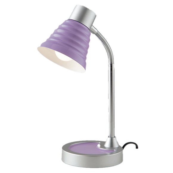 Luce Ambiente Design LDT055LEO-VIOLA Tischlampe LEO E14 | mit Schalter