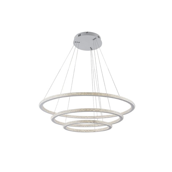 Luce Ambiente Design BRYANT-S3 LED Pendelleuchte BRYANT | 87W integrierte LED-Quelle | Seilleuchte | weiß
