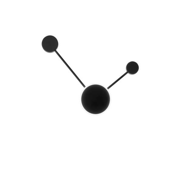 Luce Ambiente Design ETERE-PL2 NER LED Deckenleuchte ETERE | 10W integrierte LED-Quelle | schwarz