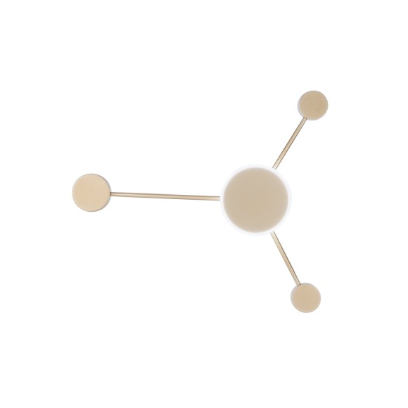 Luce Ambiente Design ETERE-PL3 ORO LED Deckenleuchte ETERE | 12W integrierte LED-Quelle | gold