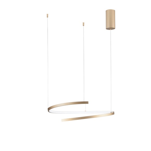 Luce Ambiente Design MOMA-S60-ORO LED Pendelleuchte MOMA | 38W integrierte LED-Quelle | Seilleuchte | gold