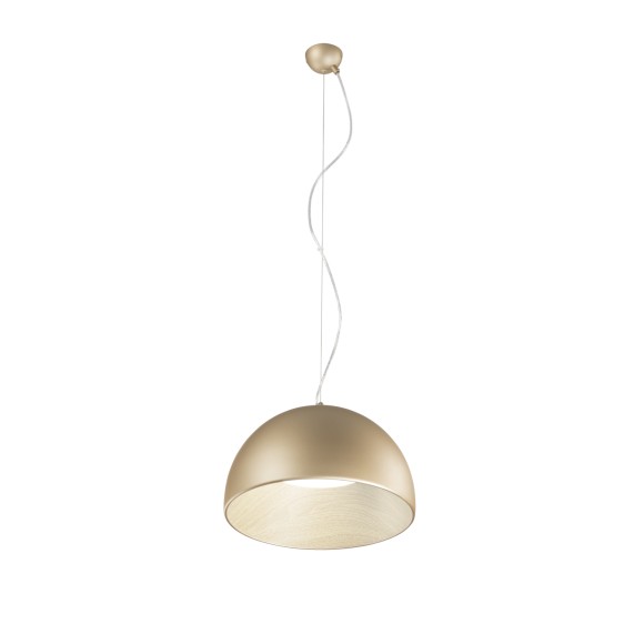 Luce Ambiente Design COCO-S35-ORO LED Pendelleuchte COCO | 30W integrierte LED-Quelle | Seilleuchte | gold