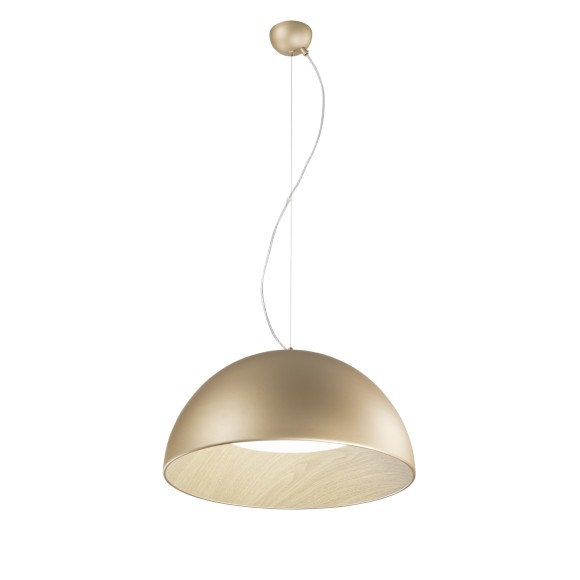 Luce Ambiente Design COCO-S50-ORO LED Pendelleuchte COCO | 40W integrierte LED-Quelle | Seilleuchte | gold