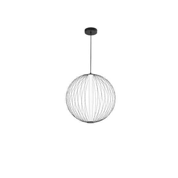 Luce Ambiente Design SEXTANT-S52 LED Pendelleuchte SEXTANT | 28W integrierte LED-Quelle | Seilleuchte | schwarz