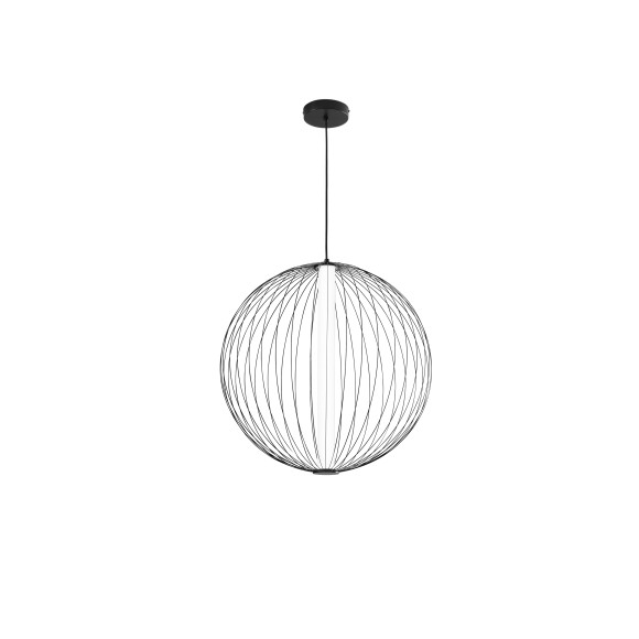 Luce Ambiente Design SEXTANT-S62 LED Pendelleuchte SEXTANT | 36W integrierte LED-Quelle | Seilleuchte | schwarz