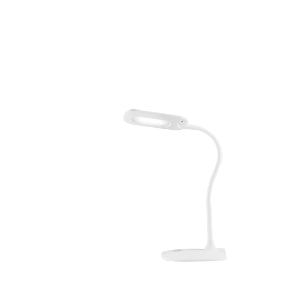 Luce Ambiente Design DARWIN-WHITE LED Tischlampe DARWIN | 4,80W integrierte LED-Quelle | mit Schalter | weiß