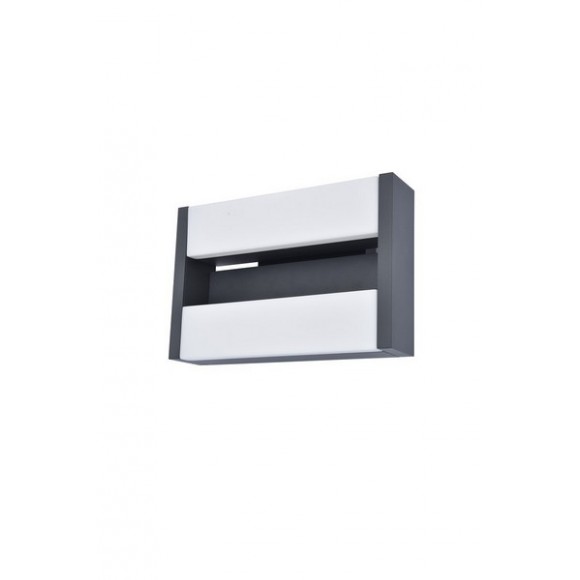 Lutec 5107001118 Außenwandleuchte Conroy 1x17,8W | 1300lm | 3000 K | IP44 - grau