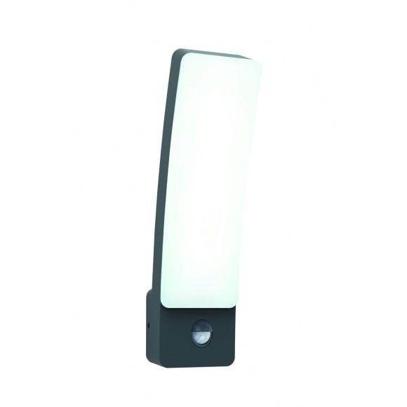 Lutec 5288903118 LED-Außenwandleuchte mit Bewegungsmelder Kira 1x18W | 1200lm | 4000 K | IP54 - grau