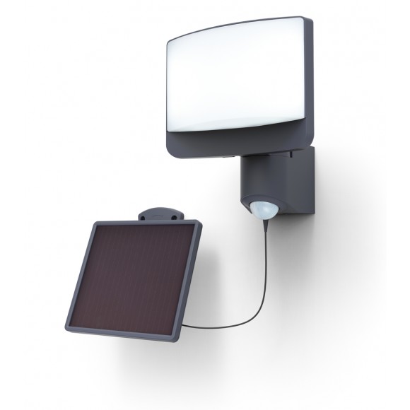 Lutec 6925604345 LED-Solar-Außenwandleuchte mit Sensor Sunshine 1x11W | 800lm | 5000 K | IP54 - grau