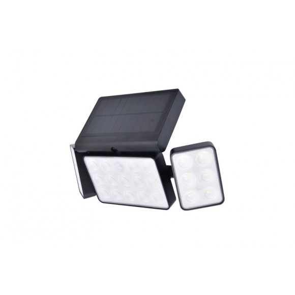Lutec 6935502330 LED-Solar-Außenwandleuchte Tuda mit Bewegungssensor 1x7,4W | 1500lm | 2700-6500K | IP44 - schwarz