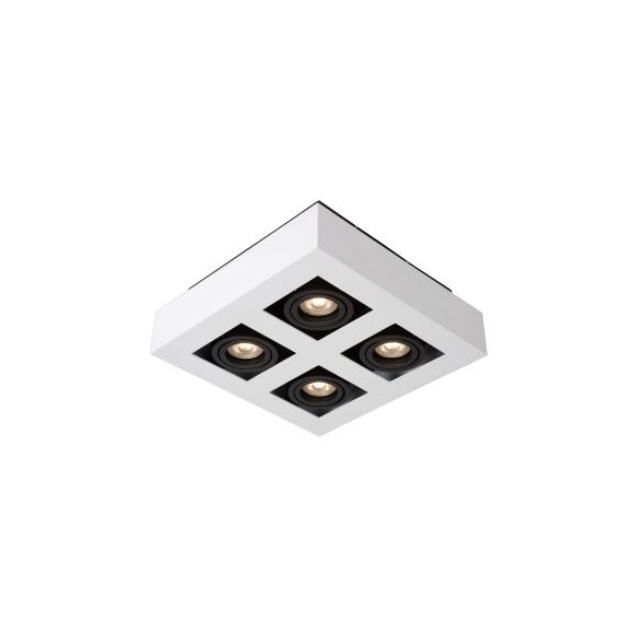 Lucide 09119/21/31 LED Decken- und Spotleuchte Xirax 4x5W | GU10 | 2200-3000K - D