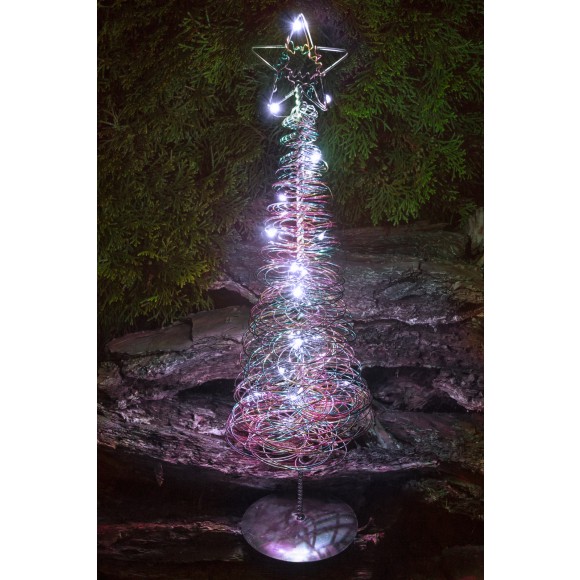 LED-Weihnachtsbaum, batteriebetrieben - kaltweiß 33558