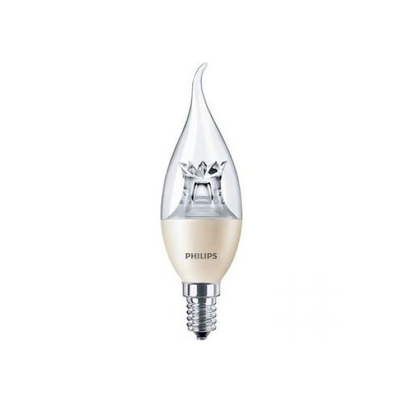 Philips LED Lampe 4W Energiesparlampe -> Äquivalent 25W E14 - DM MASTER LEDCandle 4-25W E14 827 CL BA38