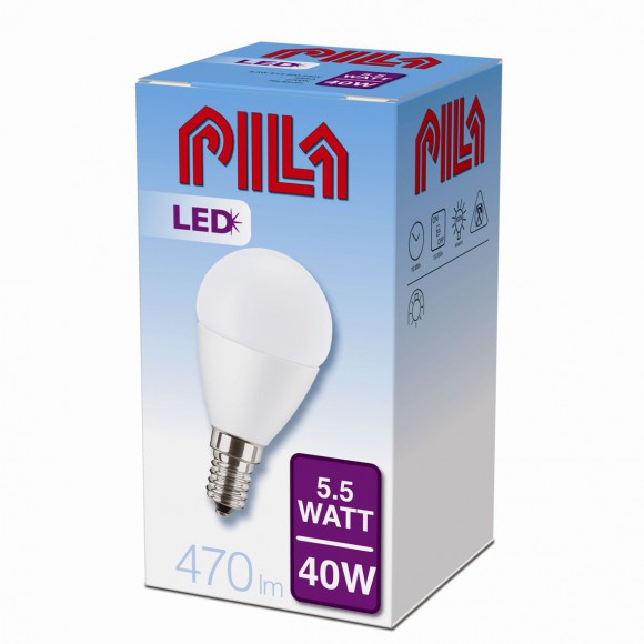 Philips LED Lampe 5,5W Energiesparlampe -> 40W E14 - SAW 40W LED GLANZ E14 P45 827 FR ND