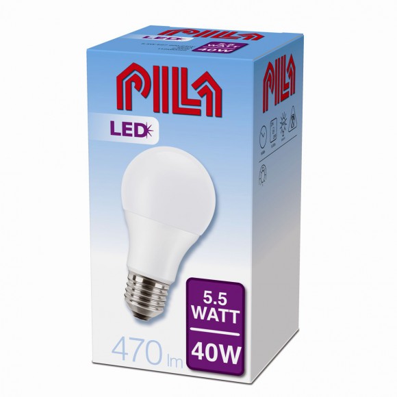 Philips LED Lampe 5,5W E27 - LED Leuchtmittel 40W E27 827 A60 FR ND