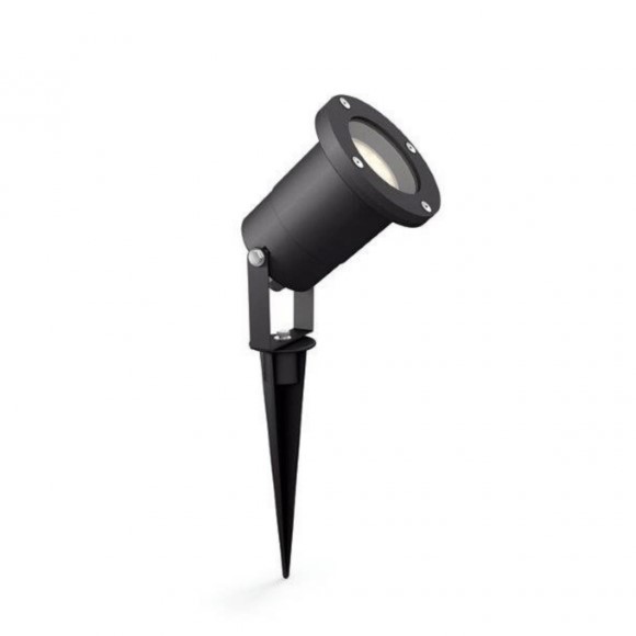 Philips 17481/30 / P0 Außenleuchte Puled 1x5w | LED GU10 | 350lm | 2700k | IP44 - schwarz