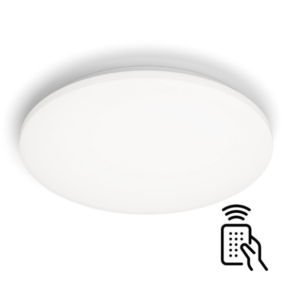 Philips 8720169196094 LED Deckenleuchte Izso | 40W integrierte LED-Quelle | 4300 lm | 2700-6500K