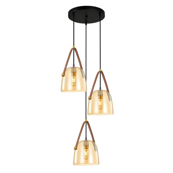 Italux PND-24342-3A-BK-AMB LED Pendelleuchte Solta | 3x40W E27