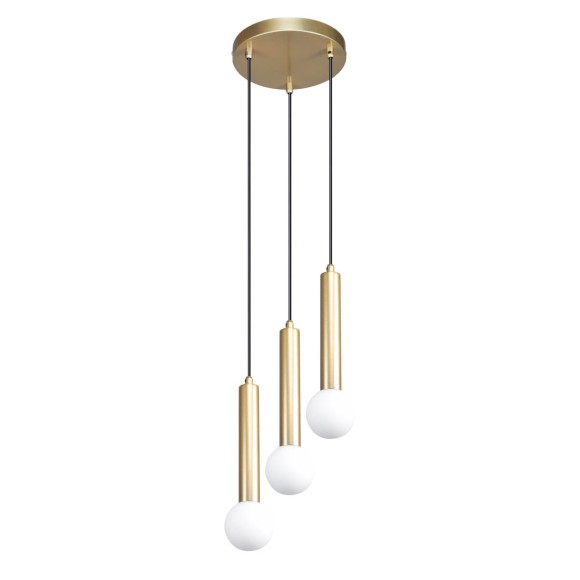 Italux PND-33574-3-GD Pendelleuchte Filano | 5W G9 | gold | opal