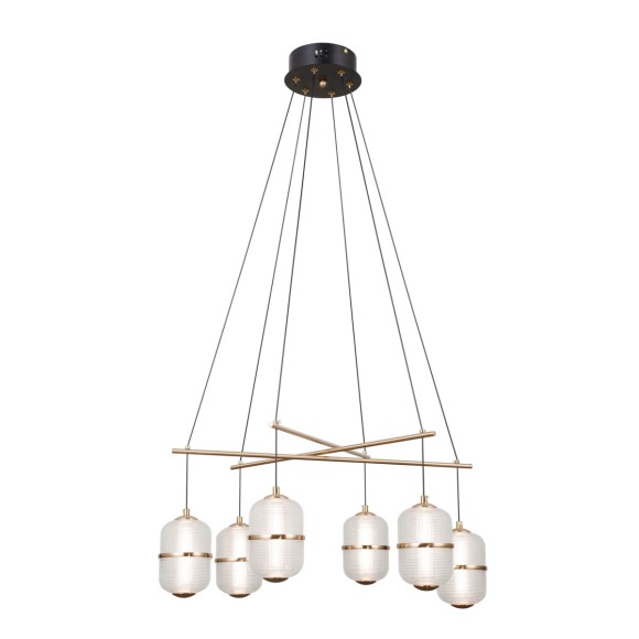 Italux PND-34375-6-BK LED Pendelleuchte Alani | 32W LED | 2496lm | 3000K