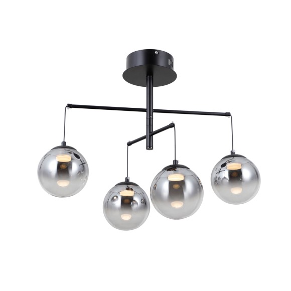 Italux PND-34381-4-BK LED Pendelleuchte Velada | 20W LED | 1810lm | 3000K