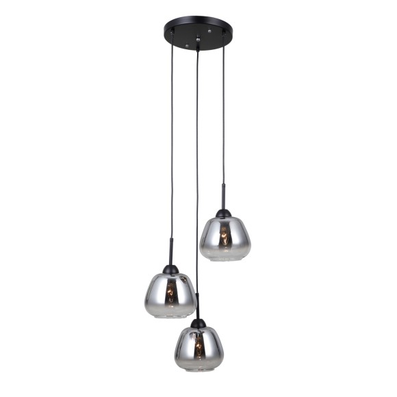 Italux PND-40824-3-BK Pendelleuchte Felis E27