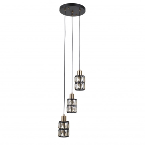 Italux PND-44236-3-BK-GD Pendelleuchte Menfi | 3x40W E27