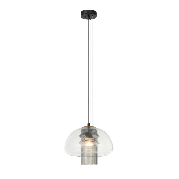 Italux PND-61001C-BK Pendelleuchte Feder E27