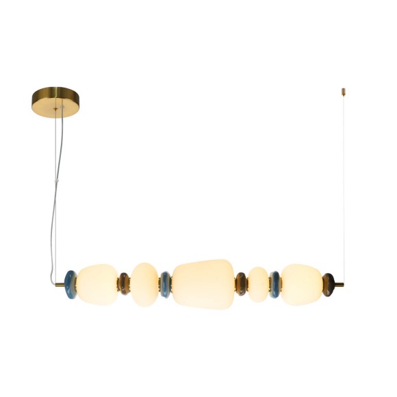 Italux PND-94981-5A-GD LED Pendelleuchte Evans | 26W integrierte LED-Quelle | 3000K | gold | opal