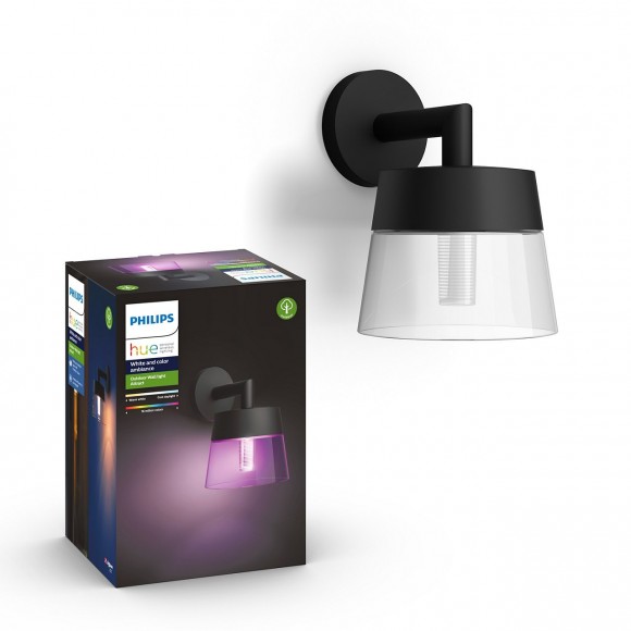 Philips Hue 17461/30/P7 LED Außenwandleuchte Attract 1x8W | RGB - White and Color Ambiance