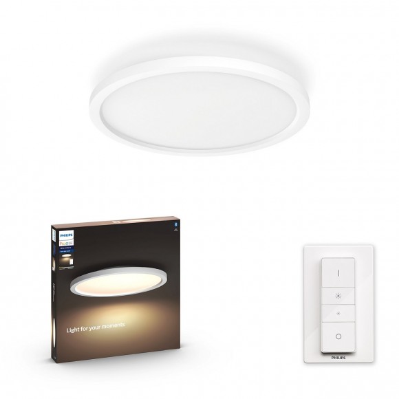 Philips Hue 32164/31/P6 LED Deckenpanel Aurelle 1x24,5W | 2200-6500K - Bluetooth-Fernbedienung