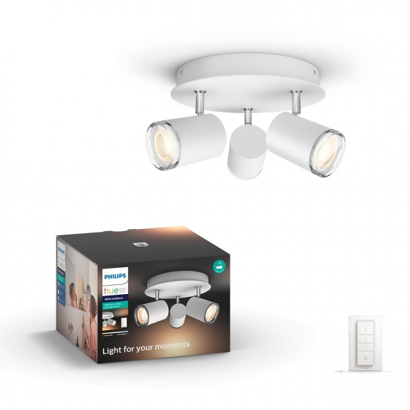 Philips Hue 34362/31/P7 Deckenleuchte Adore 3x5,5W | GU10 | 2200-6500K - White Ambiance