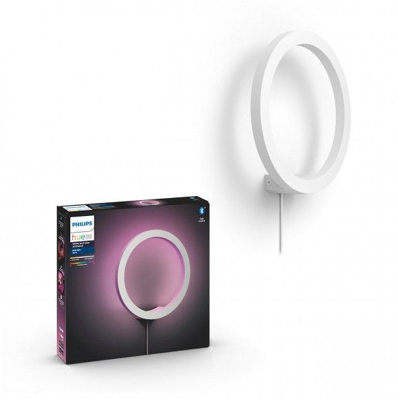 Philips Hue 40901/31/P9 LED Wandleuchte Sana 1x20W | 2200-6500K - Bluetooth, White and Color Ambiance