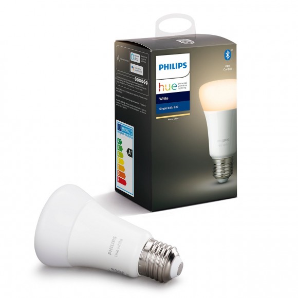 Philips Hue 8718696785317 LED Leuchtmittel 1x9W| E27 | 2700K - Bluetooth weiß