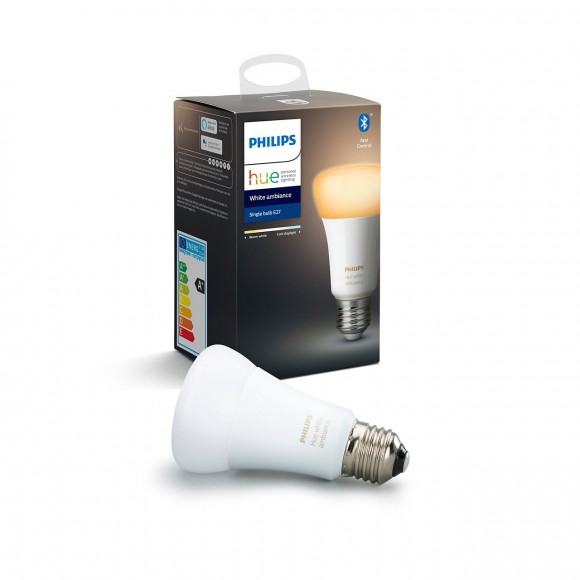 Philips Hue 8718699673147 LED Lampe 1x8,5W | E27 | 2200-6500K - Bluetooth, White Ambiance