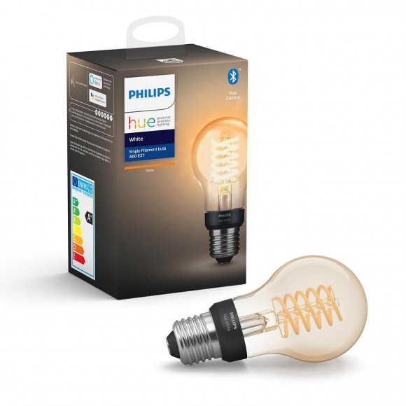 Philips Hue 8718699688820 LED Lampe Filament 1x7W | E27 | 2100K - Bluetooth weiß