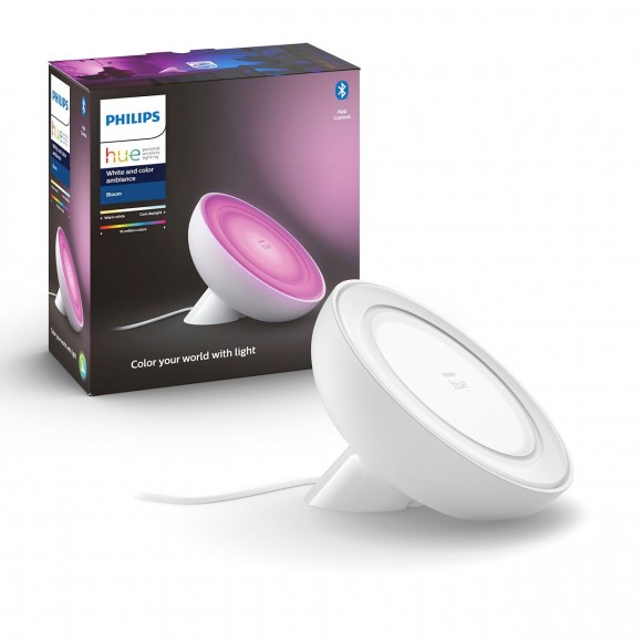 Philips Hue 8718699770983 LED Tischleuchte Bloom 1x7,1W | 2000-6500K - Bluetooth, RGB, intelligent