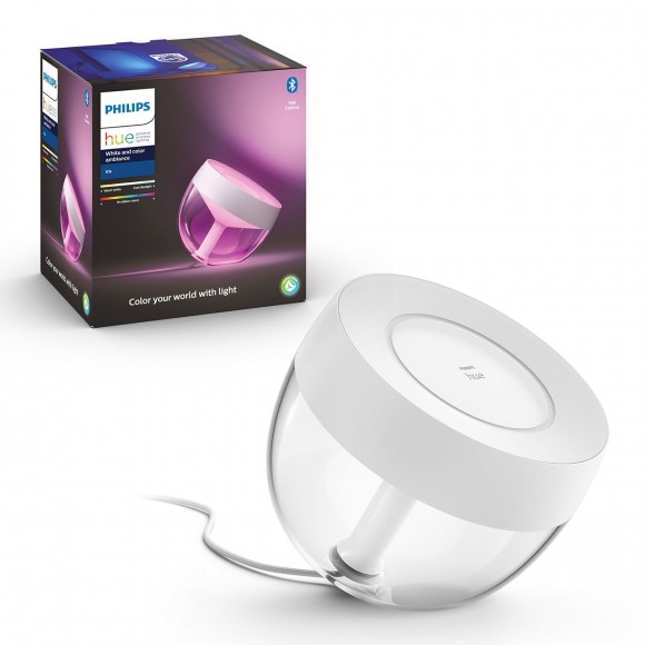 Philips Hue 8719514264465 LED Lampe Iris 4 Generation 1x8,1W | 2000-6500K - Bluetooth, White and Color Ambiance, weiß