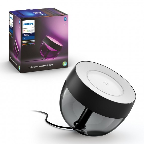 Philips Hue 8719514264489 LED Lampe Iris 4 Generation 1x8,1W | 2000-6500K - Bluetooth, White and Color Ambiance, schwarz