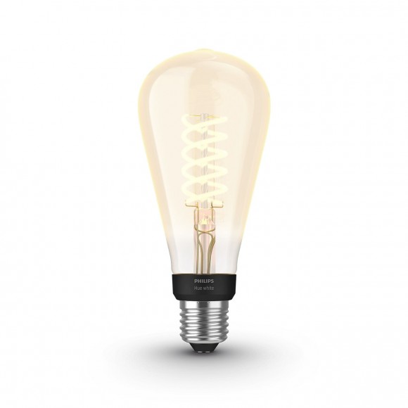 Philips Hue 8719514279179 LED Design Lampe 1x7W | E27 | 550L | 2100K - Bluetooth, weiß