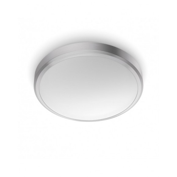 Philips Doris CL257 LED Badezimmerleuchte Deckenleuchte 1x17W | 1500L | 2700K | IP44 - Schutz EyeComfort, Nickel